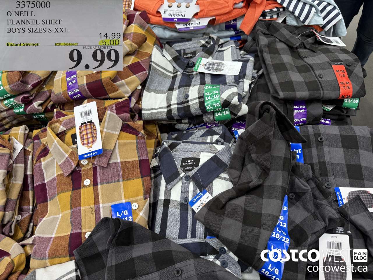 3375000 O'NEILL FLANNEL SHIRT BOYS SIZES S-XXL ($5.00 INSTANT SAVINGS EXPIRES ON 2024-09-22) $9.99