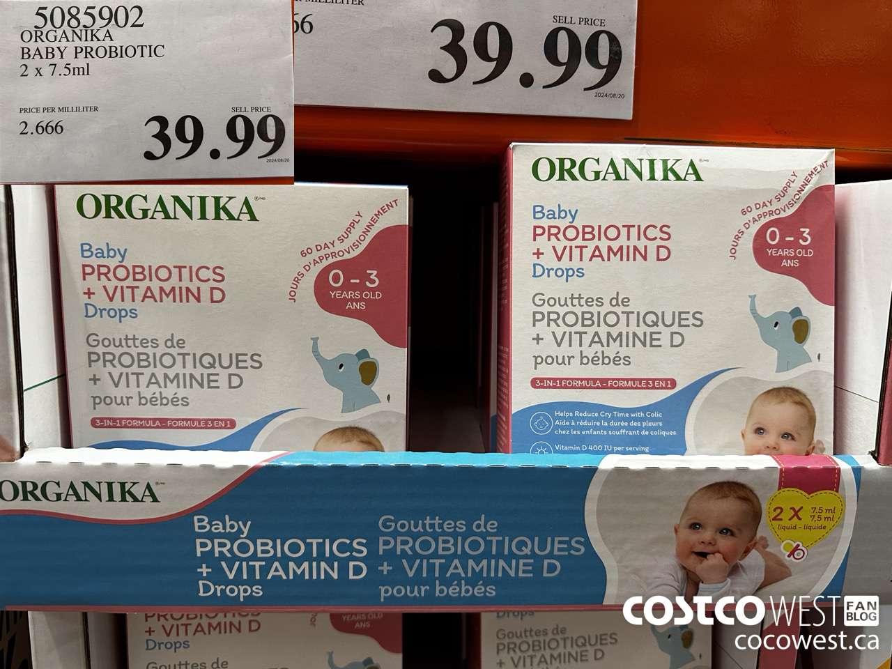 5085902 ORGANIKA BABY PROBIOTIC 2 X 7.5ML $39.99