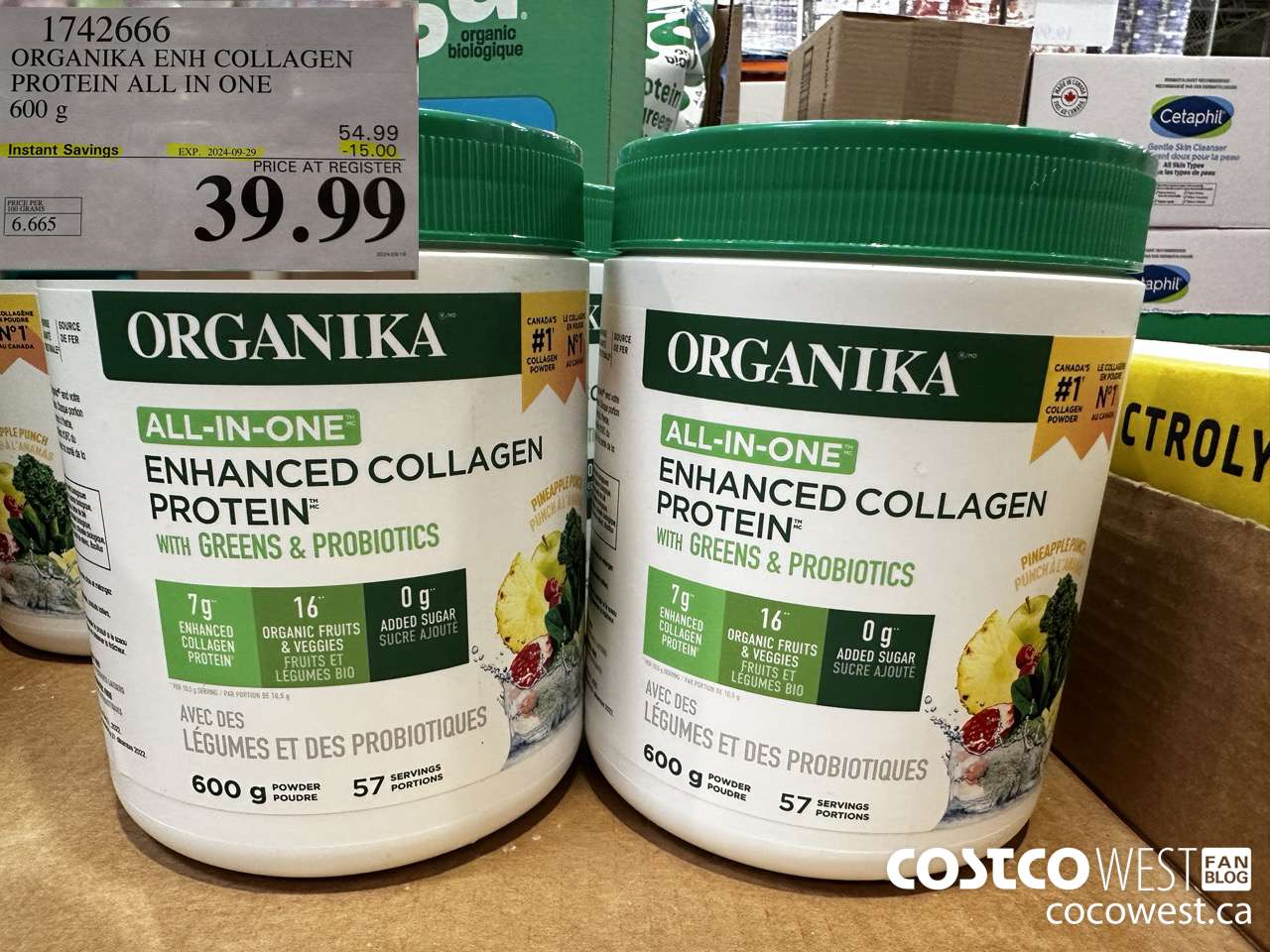 1742666 ORGANIKA ENH COLLAGEN PROTEIN ALL IN ONE 600G ($15.00 INSTANT SAVINGS EXPIRES ON 2024-09-29) $39.99