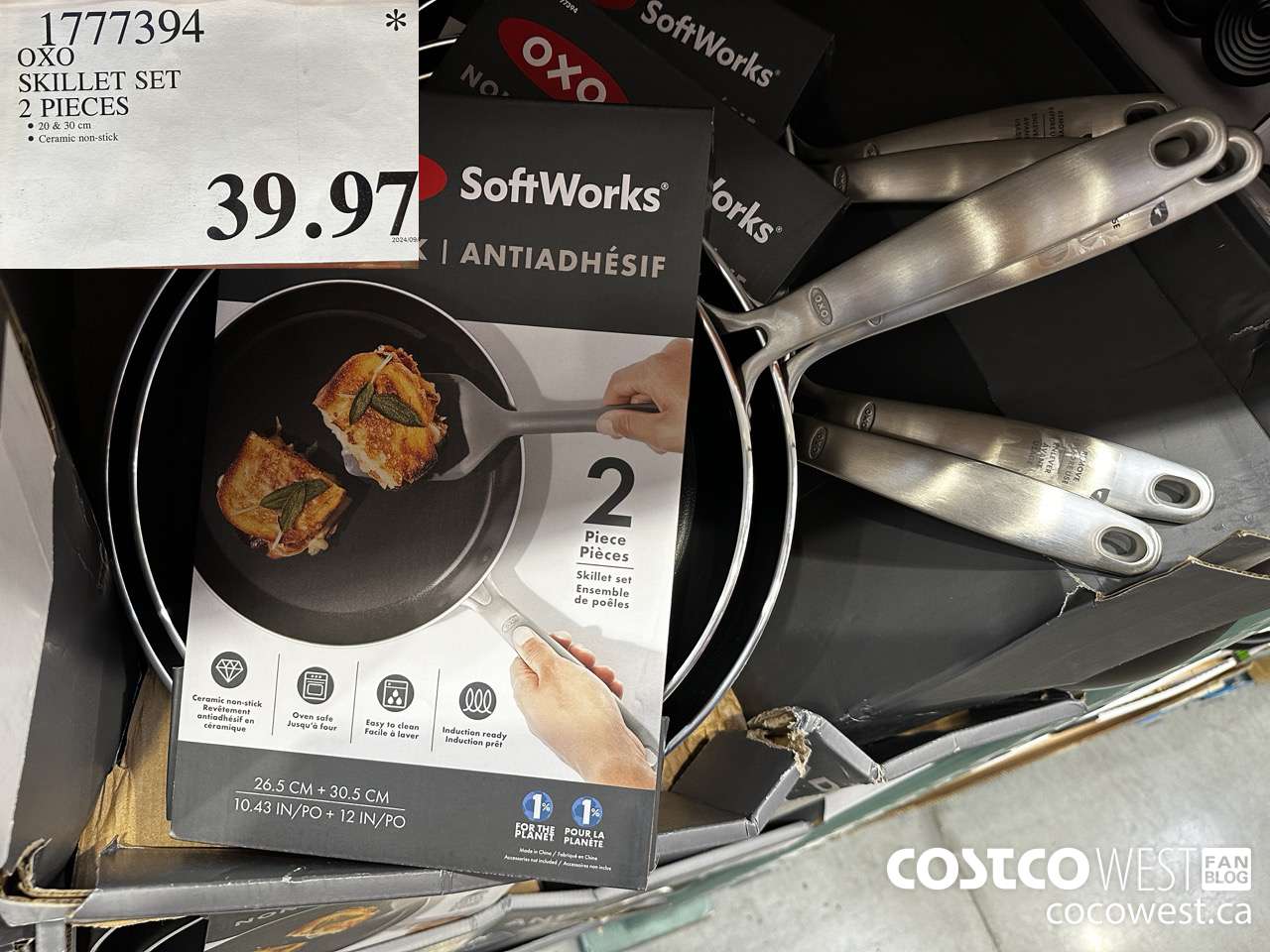1777394 OXO SKILLET SET 2 PIECES $39.97