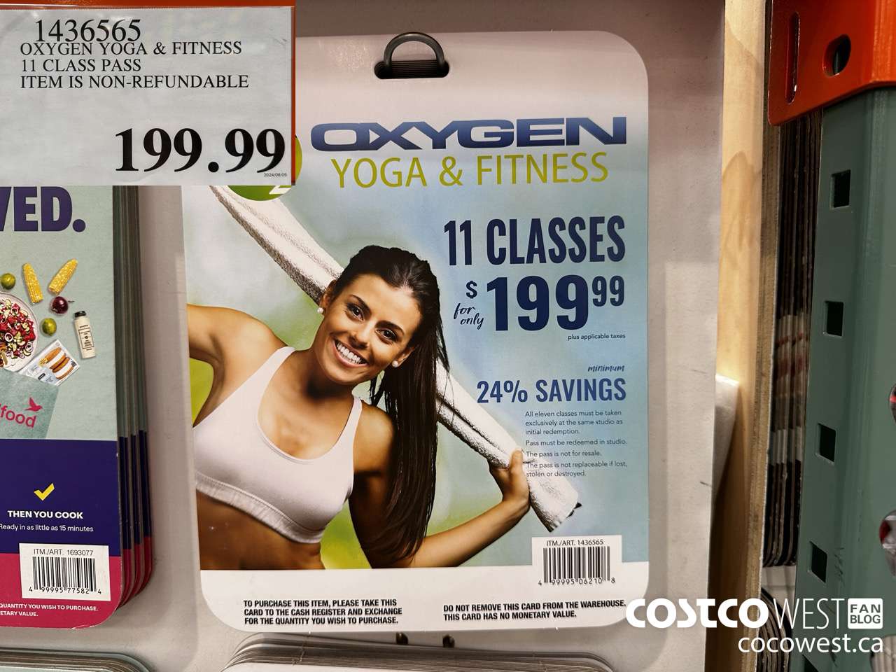 1436565 OXYGEN YOGA & FITNESS 11 CLASS PASS ITEM IS NON-REFUNDABLE $199.99