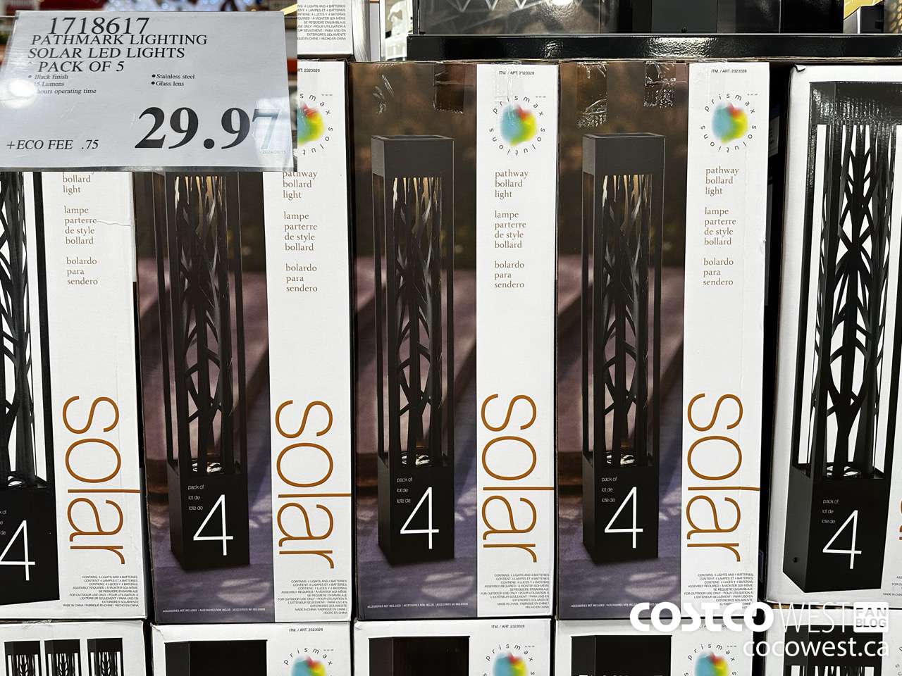 1718617 PATHMARK LIGHTING SOLAR LED LIGHTS PACK OF 5 $29.97