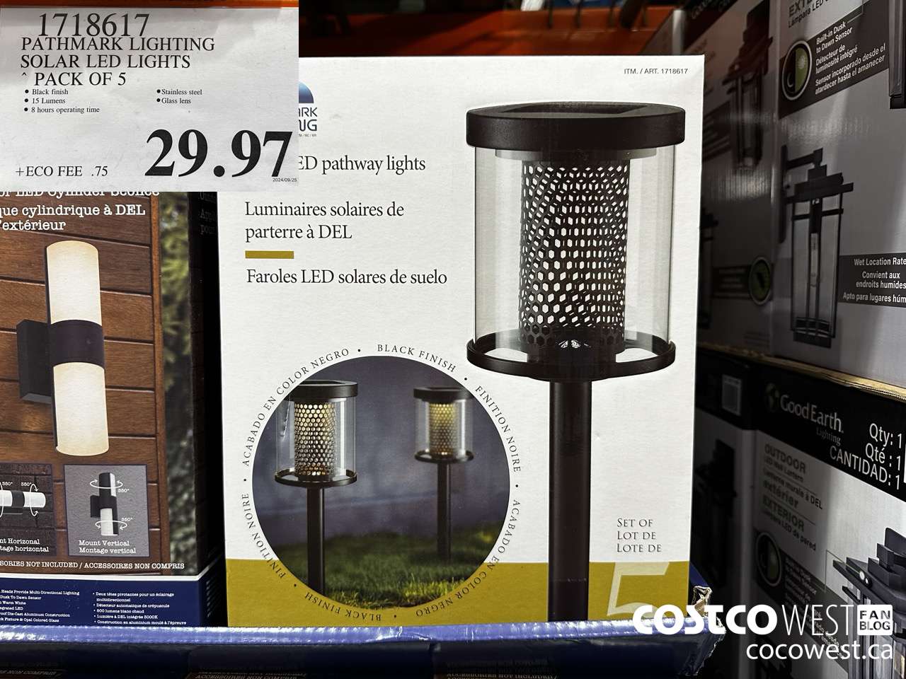 1718617 PATHMARK LIGHTING SOLAR LED LIGHTS PACK OF 5 $29.97