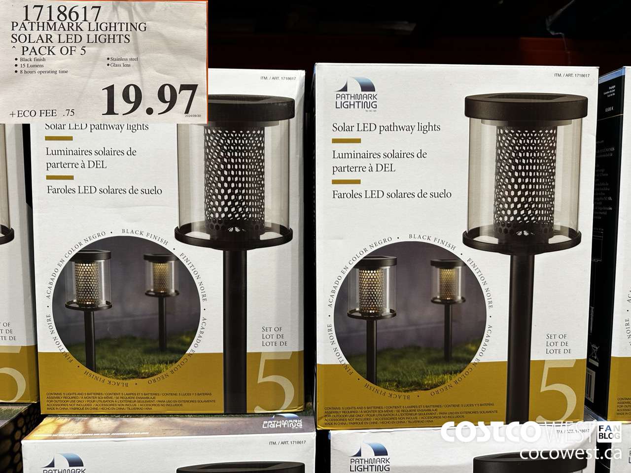 1718617 PATHMARK LIGHTING SOLAR LED LIGHTS PACK OF 5 $19.97