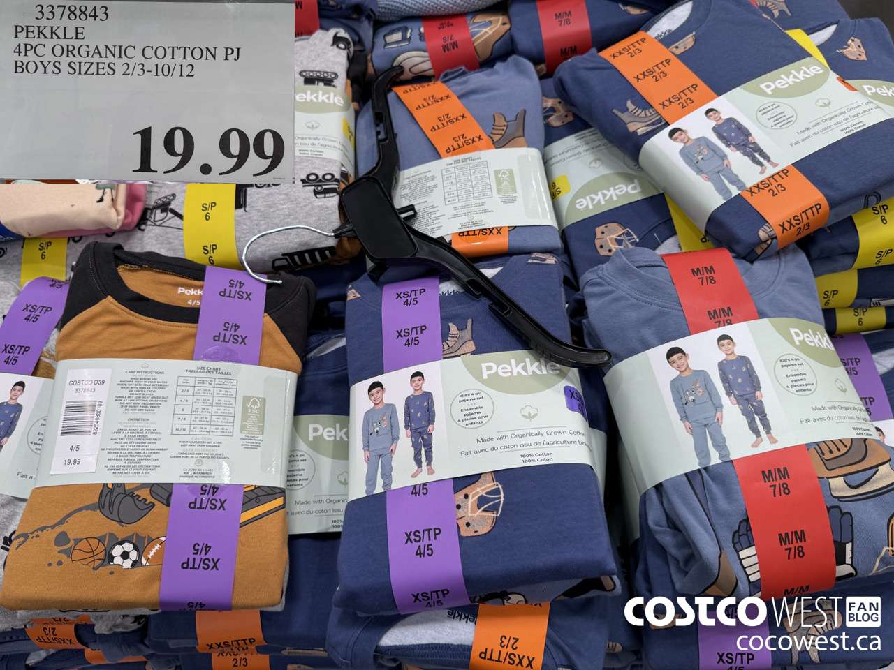 3378843 PEKKLE 4PC ORGANIC COTTON PJ SIZES 2/3-10/12 $19.99