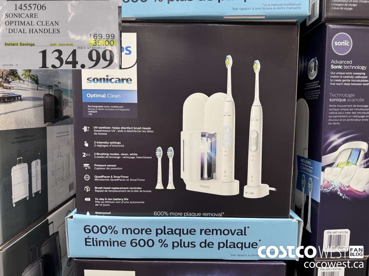 1455706 PHILIPS/SONICARE OPTIMAL CLEAN DUAL HANDLES ($35.00 INSTANT SAVINGS EXPIRES ON 2024-09-08) $134.99