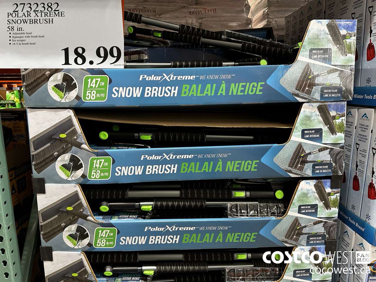 2732382 POLAR XTREME SNOWBRUSH 58IN $18.99