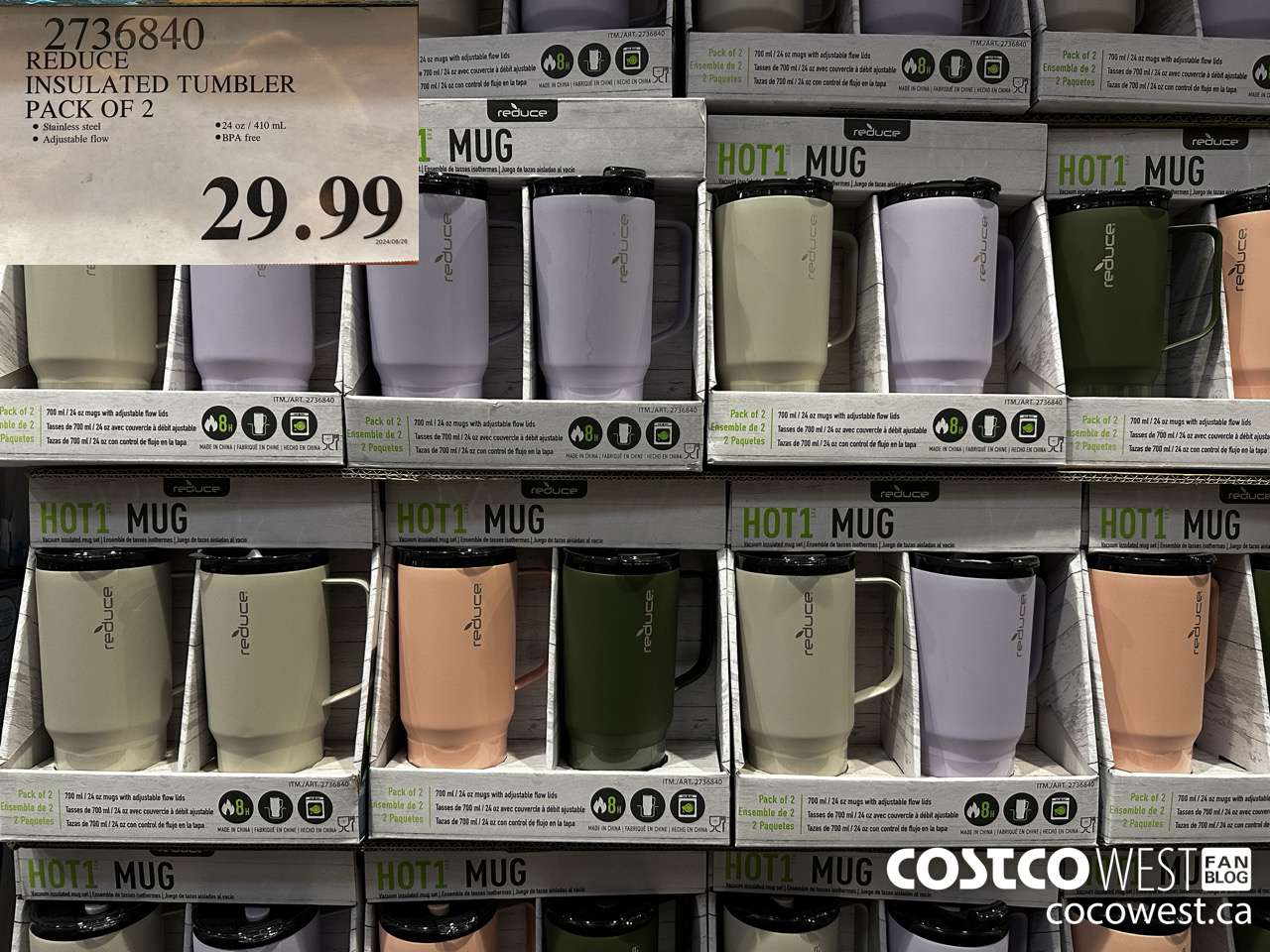 2736840 REDUCE INSULATED TUMBLER PACK OF 2 $29.99