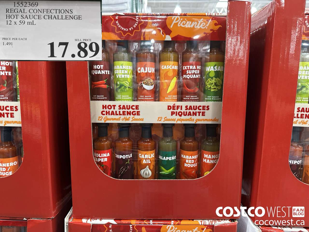 1552369 REGAL CONFECTIONS HOT SAUCE CHALLENGE 12 X 59 ML $17.89