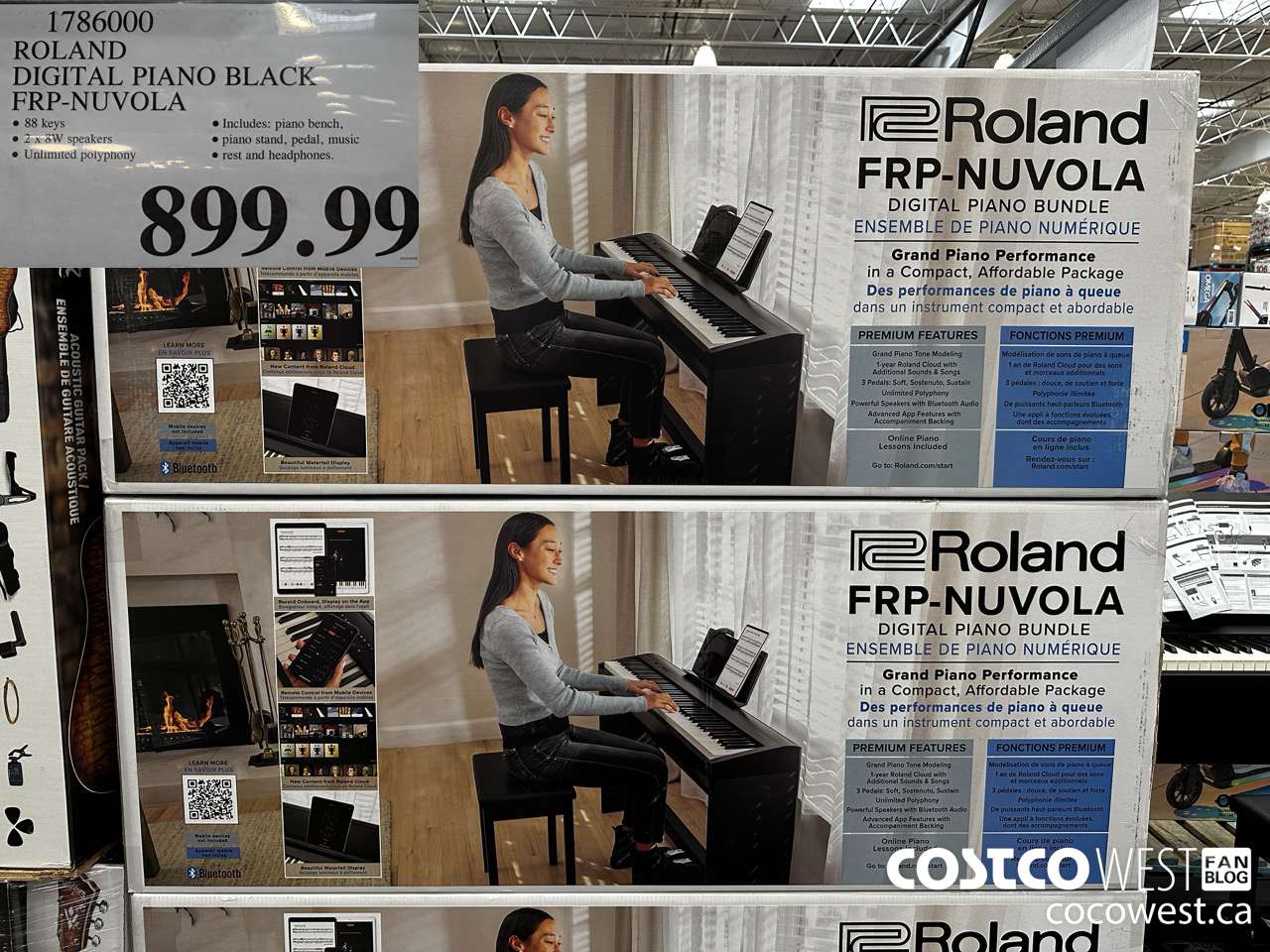 1786000 ROLAND DIGITAL PIANO BLACK FRP-NUVOLA $899.99