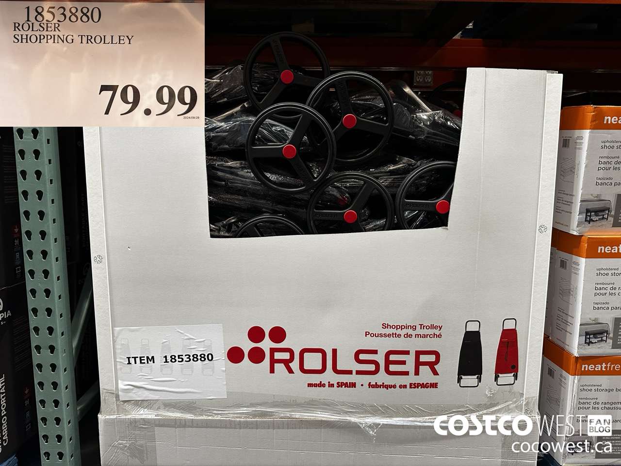 1853880 ROLSER SHOPPING TROLLEY $79.99