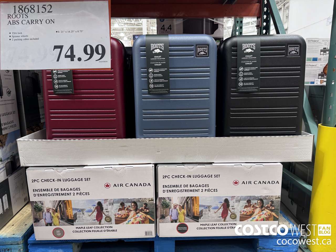 1868152 ROOTS ABS CARRY ON $74.99