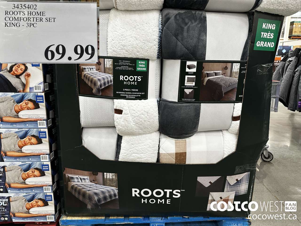3435402 ROOTS HOME COMFORTER SET KING 3PC $69.99