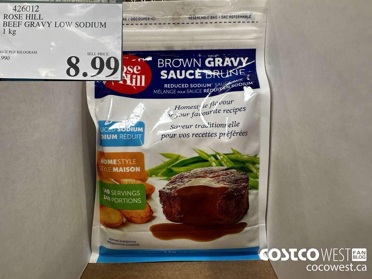 426012 ROSE HILL BEEF BRAVY LOW SODIUM 1KG $8.99