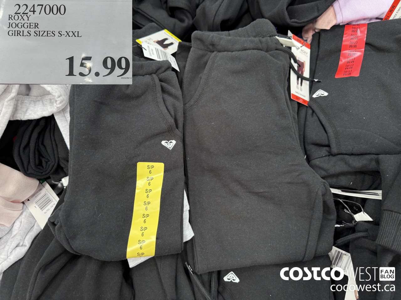 2247000 ROXY JOGGER GIRLS SIZES S-XXL $15.99