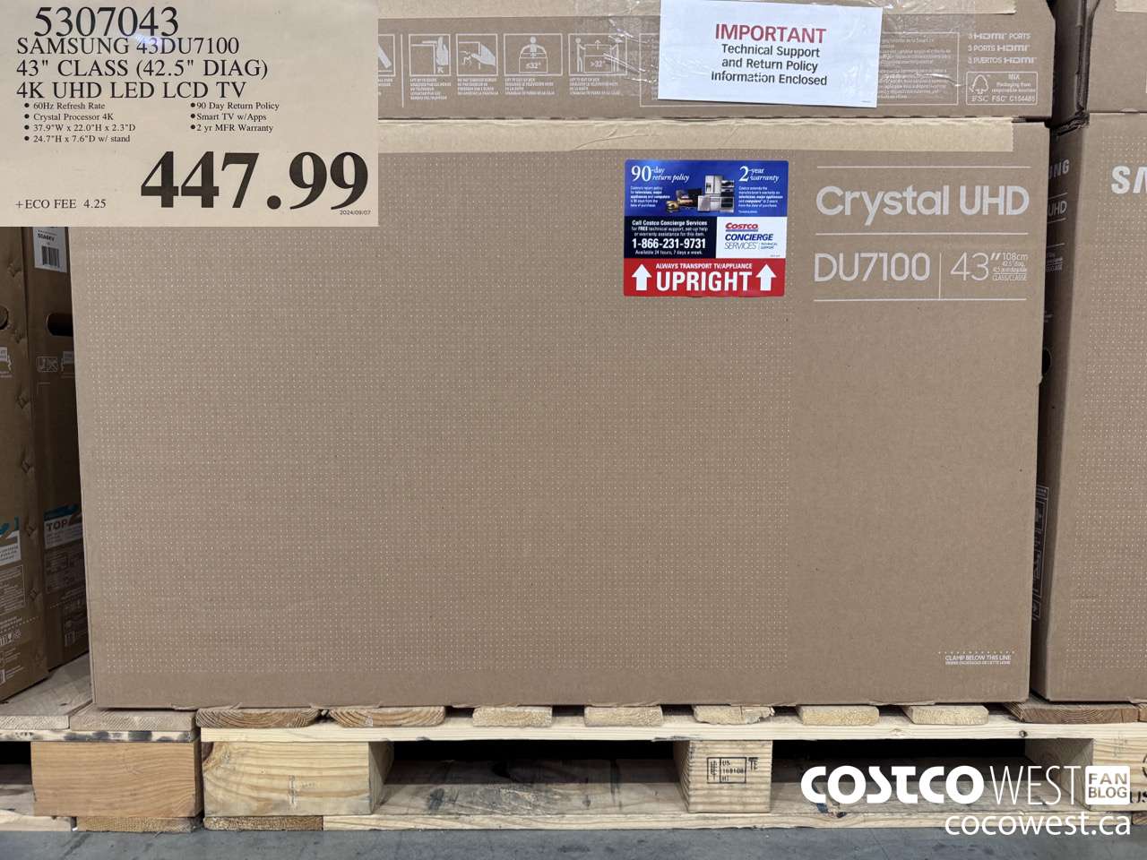 5307043 SAMSUNG 43DU7100 43