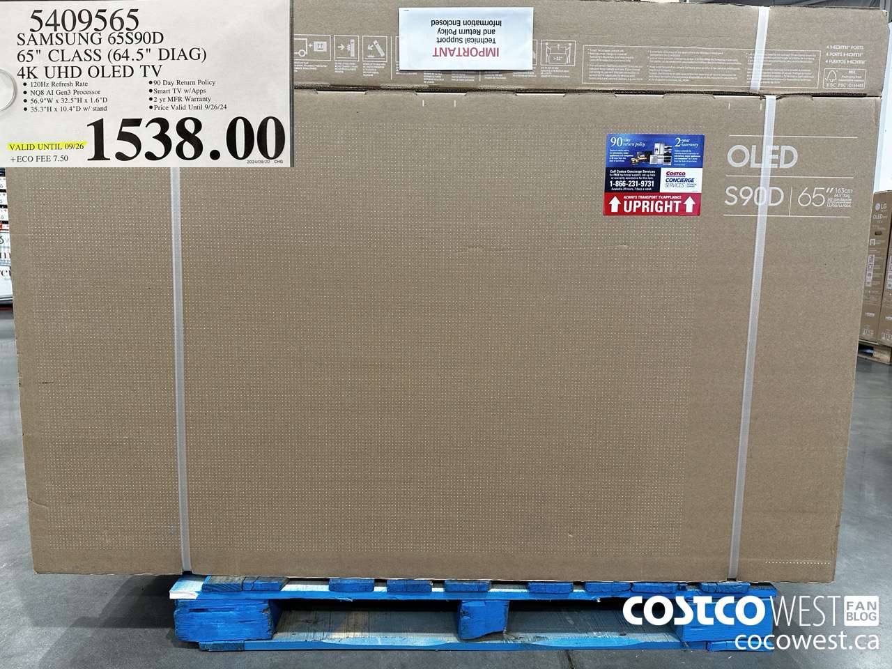 5409565 SAMSUNG 65S90D 65