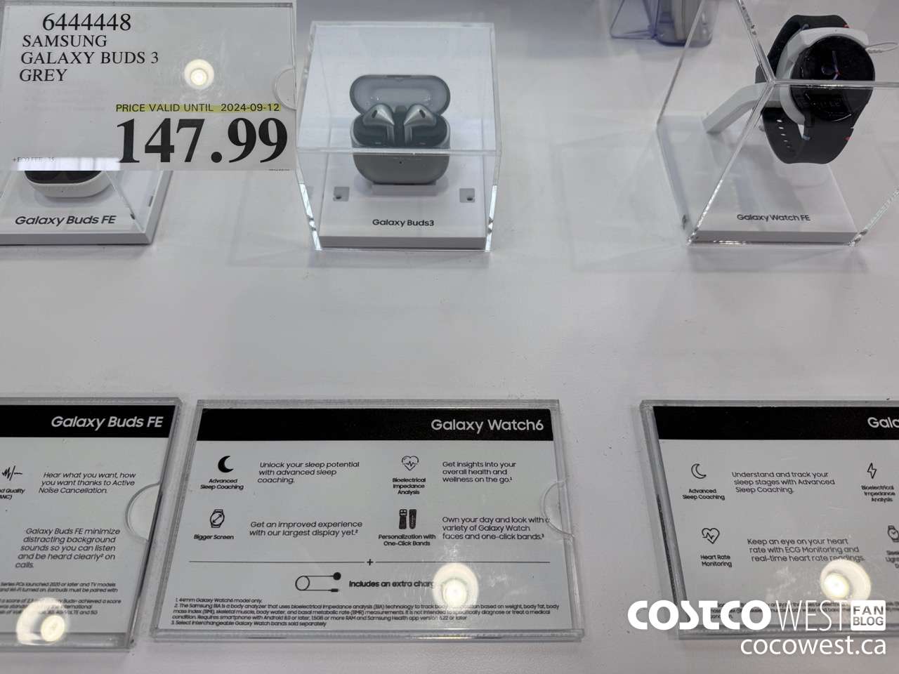 6444448 SAMSUNG GALAXY BUDS 3 GREY (EXPIRES ON 2024-09-12) $147.99