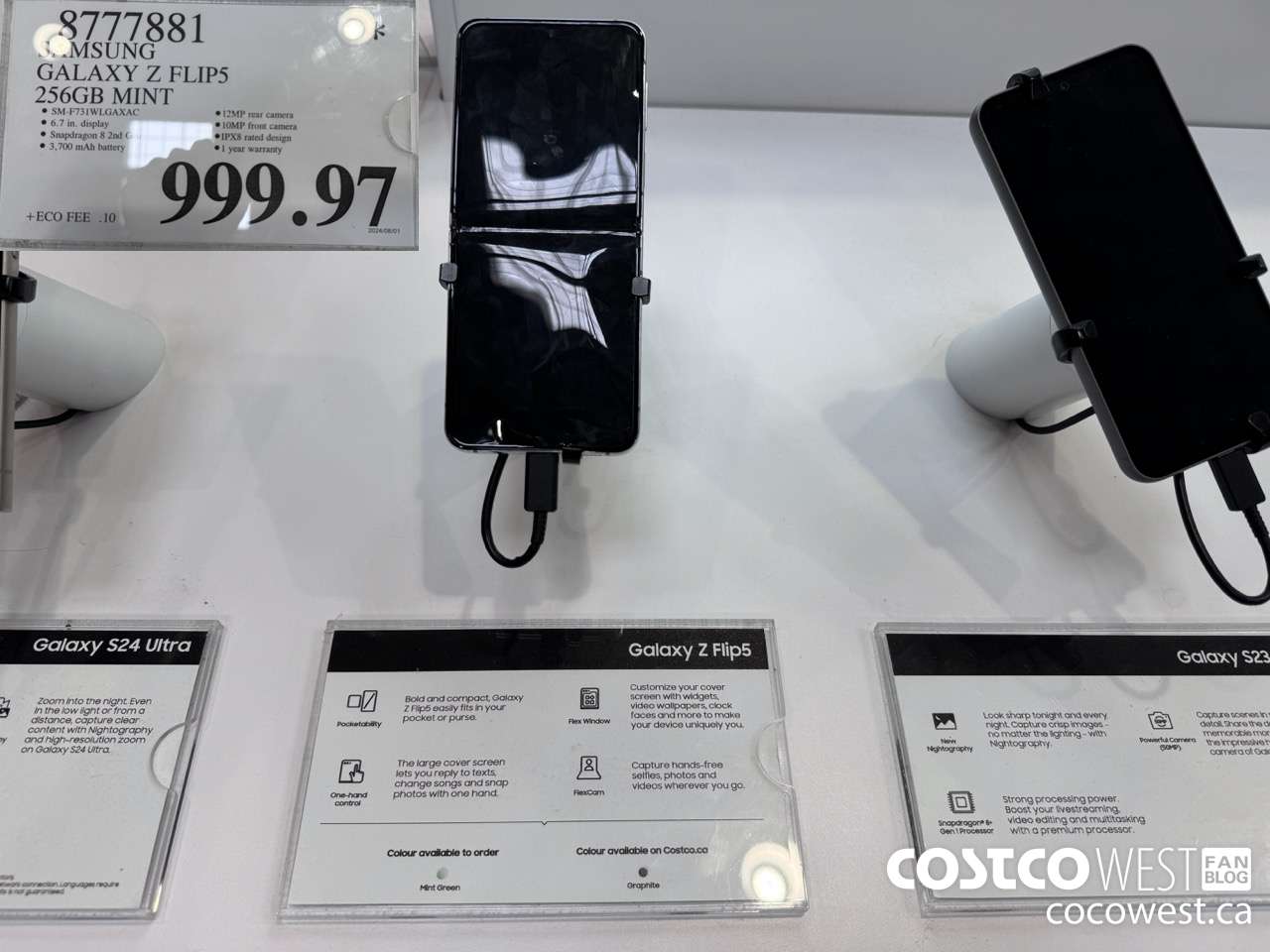 8777881 SAMSUNG GALAXY Z FLIP5 256GB MINT $999.97