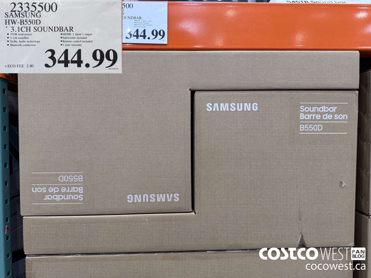 2335500 SAMSUNG HW-855GD SOUNDBAR 3.1CH $344.99