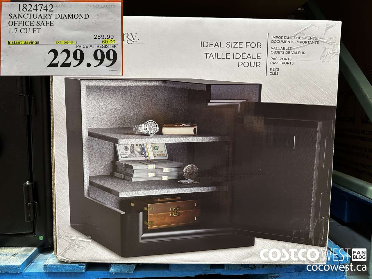 1824742 SANCTUARY DIAMOND OFFICE SAFE 1.7 CU FT ($60.00 INSTANT SAVINGS EXPIRES ON 2024-09-15) $229.99