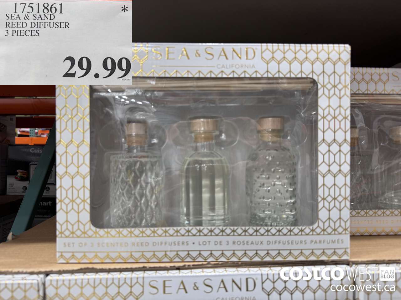 1751861 SEA & SAND REED DIFFUSER 3 PIECES $29.99