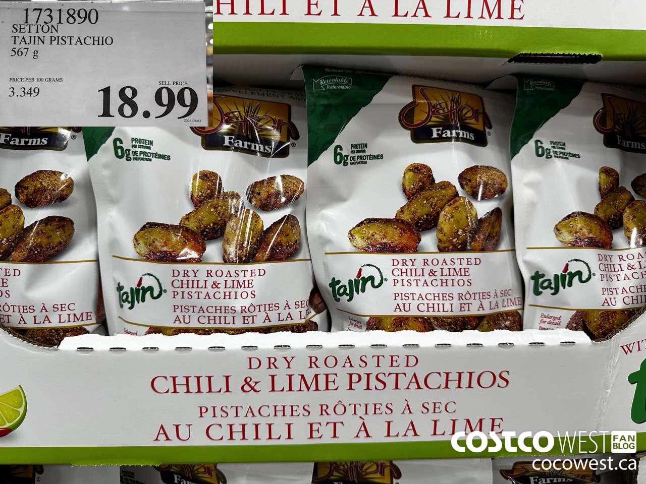 1731890 SETTON TAJIN PISTACHIO 567G $18.99