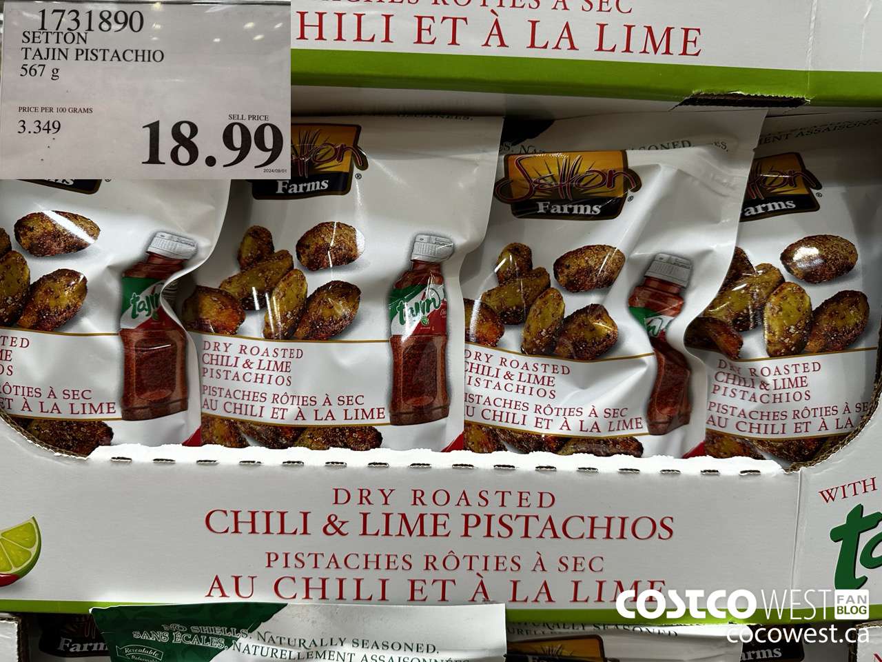 1731890 SETTON TAJIN PISTACHIO 567G $18.99