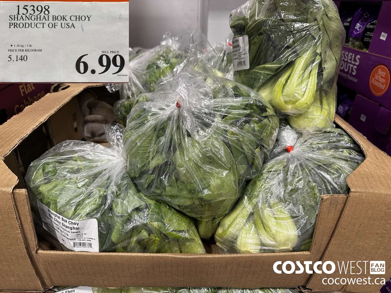 15398 SHANGHAI BOK CHOY PRODUCT OF USA $6.99