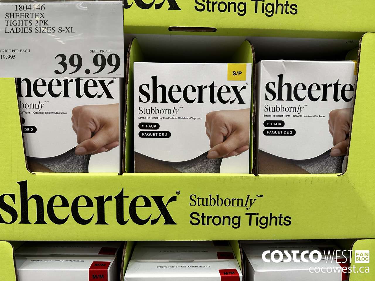 1804146 SHEERTEX TIGHTS 2PK LADIES SIZES S-XL $39.99