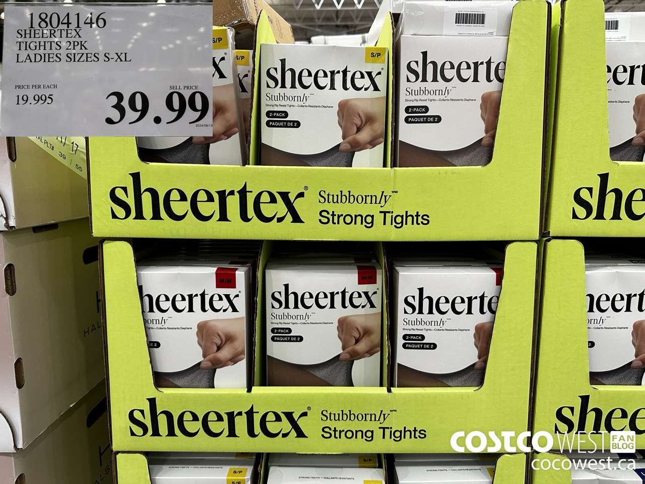 1804146 SHEERTEX TIGHTS 2PK LADIES SIZES S-XL $39.99