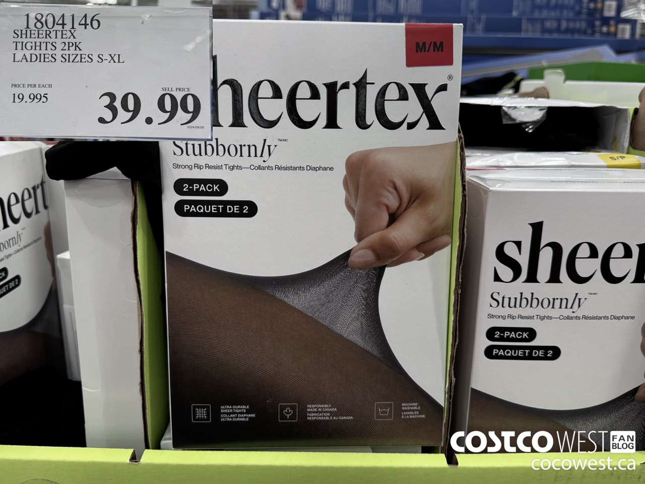 1804146 SHEERTEX TIGHTS 2PK LADIES SIZES S-XL $39.99