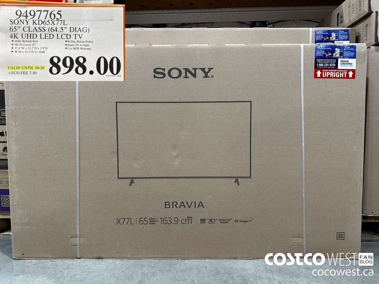 9497765 SONY KD65X77L 65