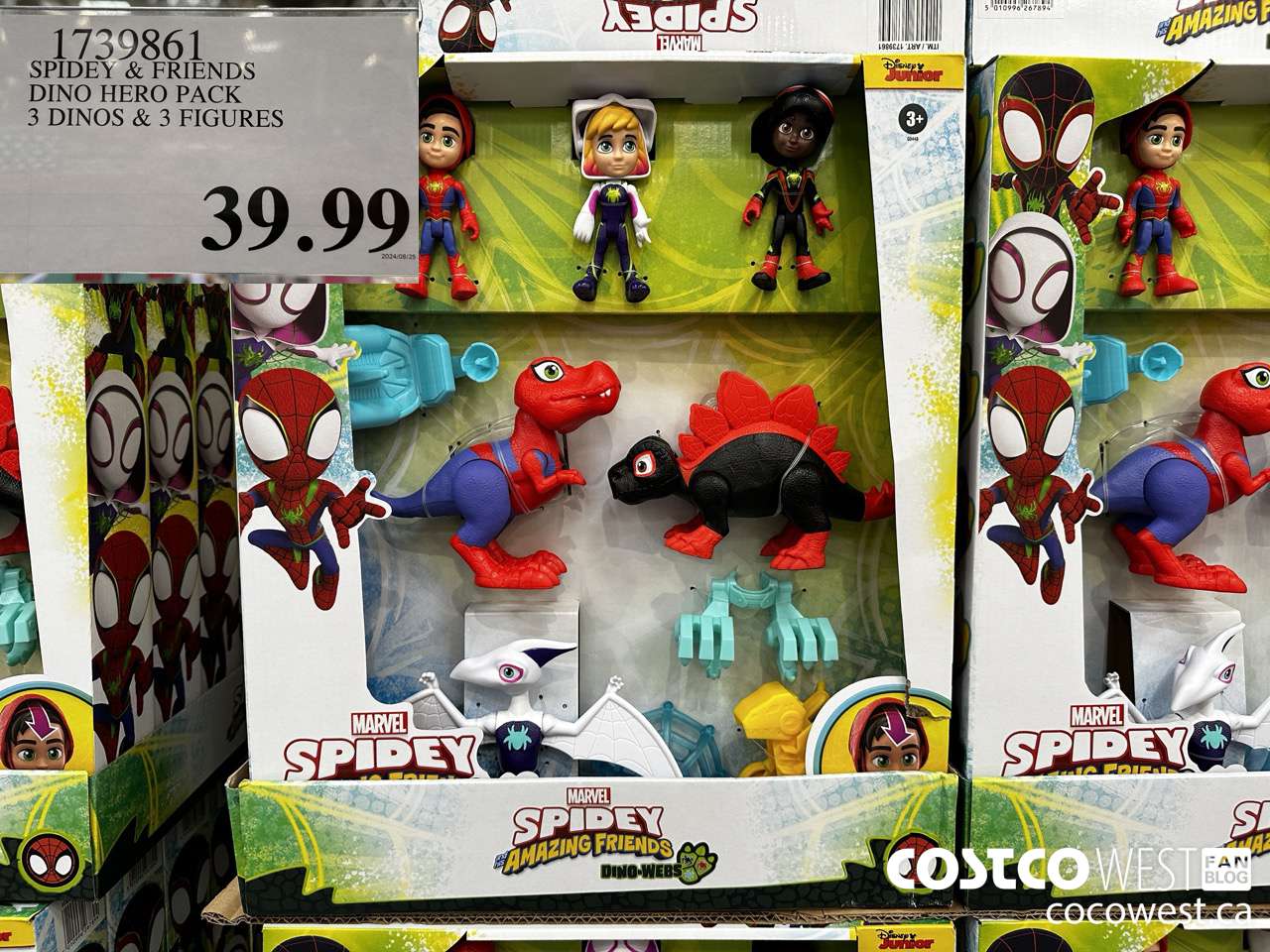 1739861 SPIDEY & FRIENDS DINO HERO PACK 3 DINOS & 3 FIGURES $39.99