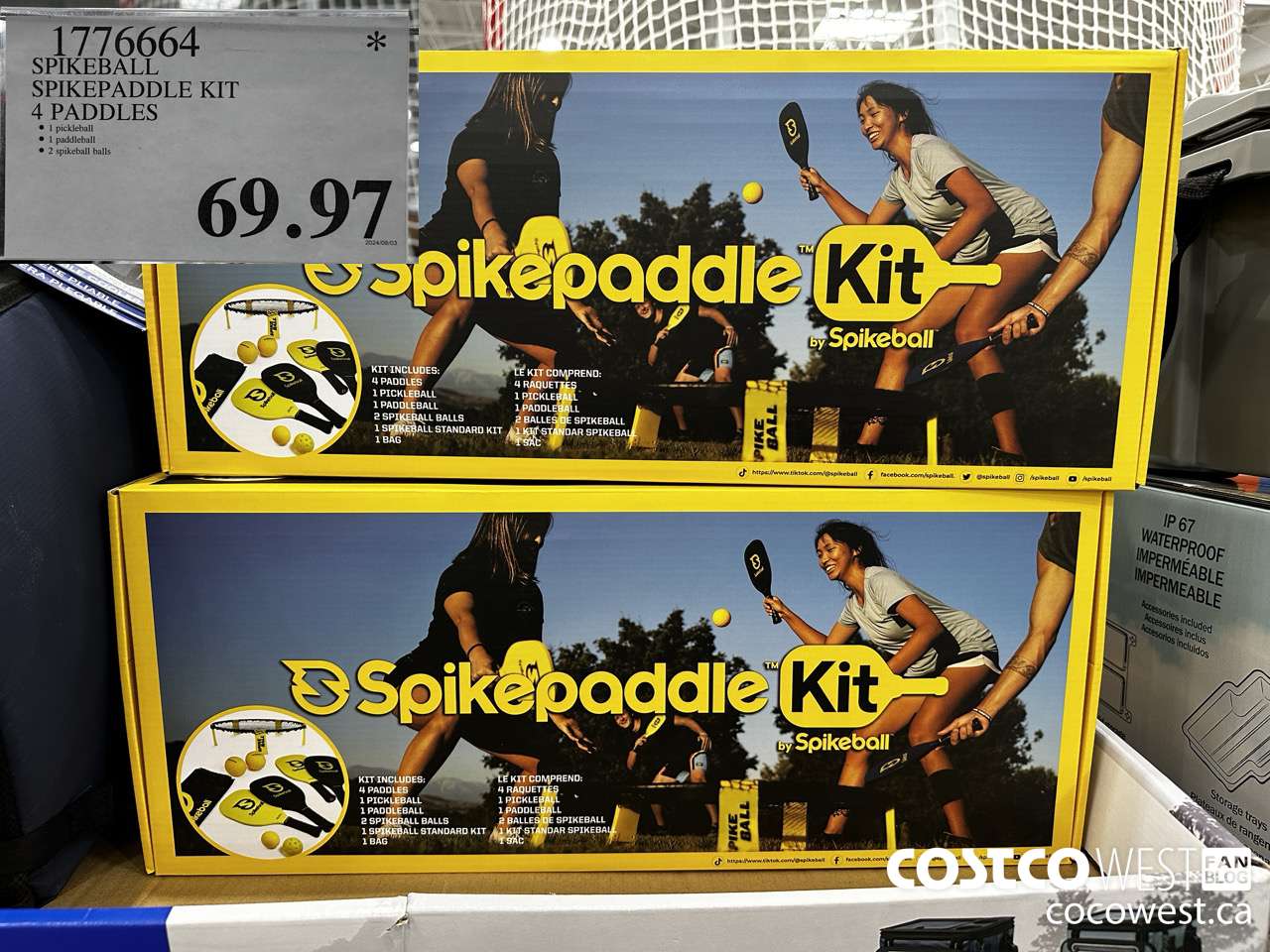 1776664 SPIKEBALL SPIKEPADDLE KIT 4 PADDLES $69.97