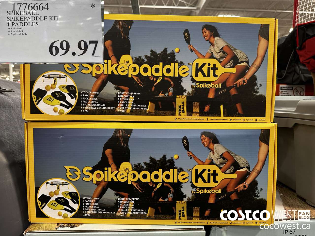 1776664 SPIKEBALL SPIKEPADDLE KIT 4 PADDLES $69.97