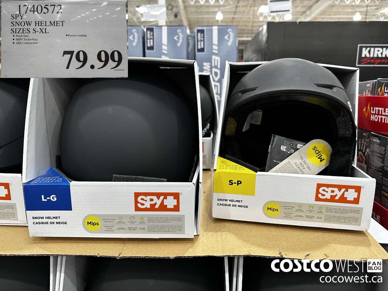 1740572 SPY SNOW HELMET SIZES S-XL $79.99