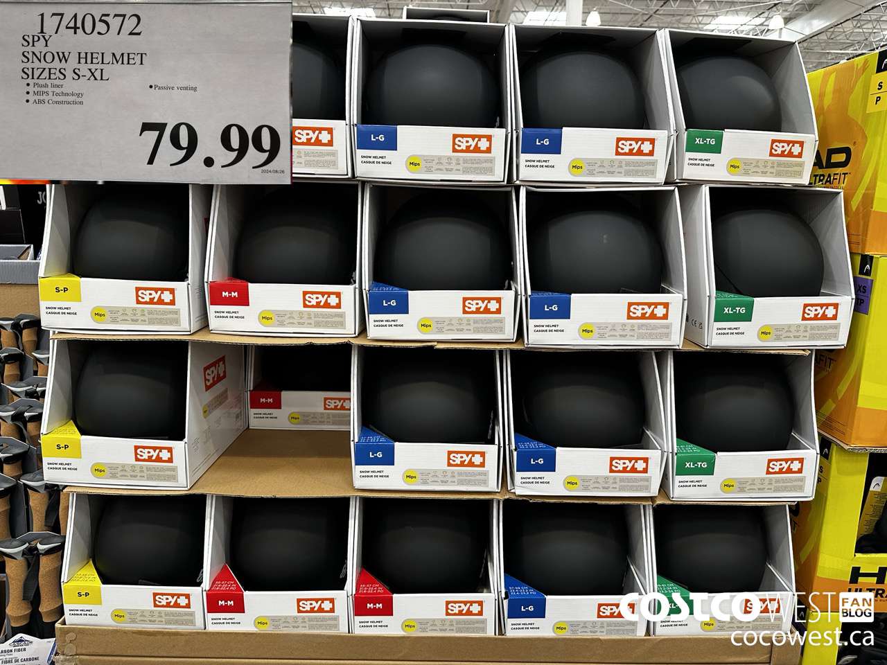 1740572 SPY SNOW HELMET SIZES S-XL $79.99