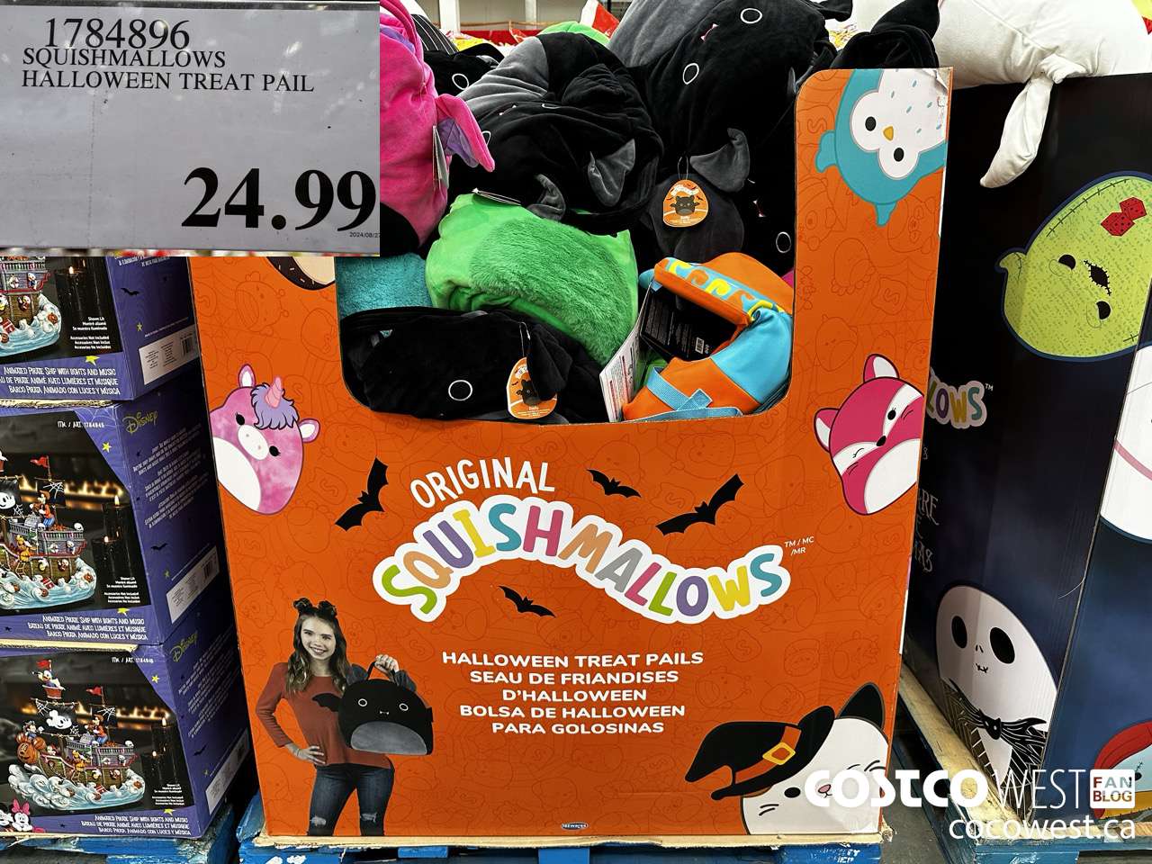 1784896 SQUISHMALLOWS HALLOWEEN TREAT PAIL $24.99