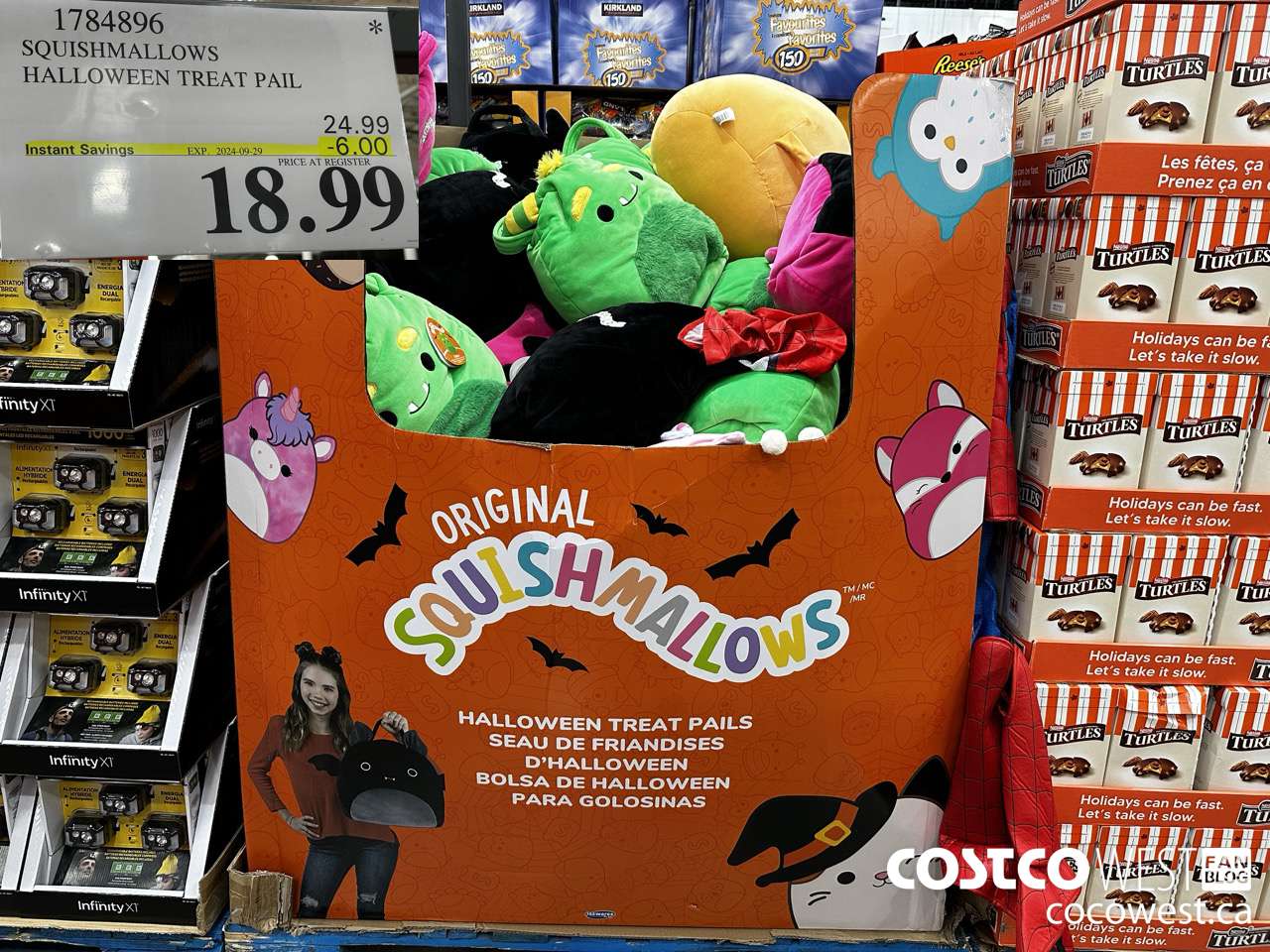 1784896 SQUISHMALLOWS HALLOWEEN TREAT PAIL ($6.00 INSTANT SAVINGS EXPIRES ON 2024-09-29) $18.99