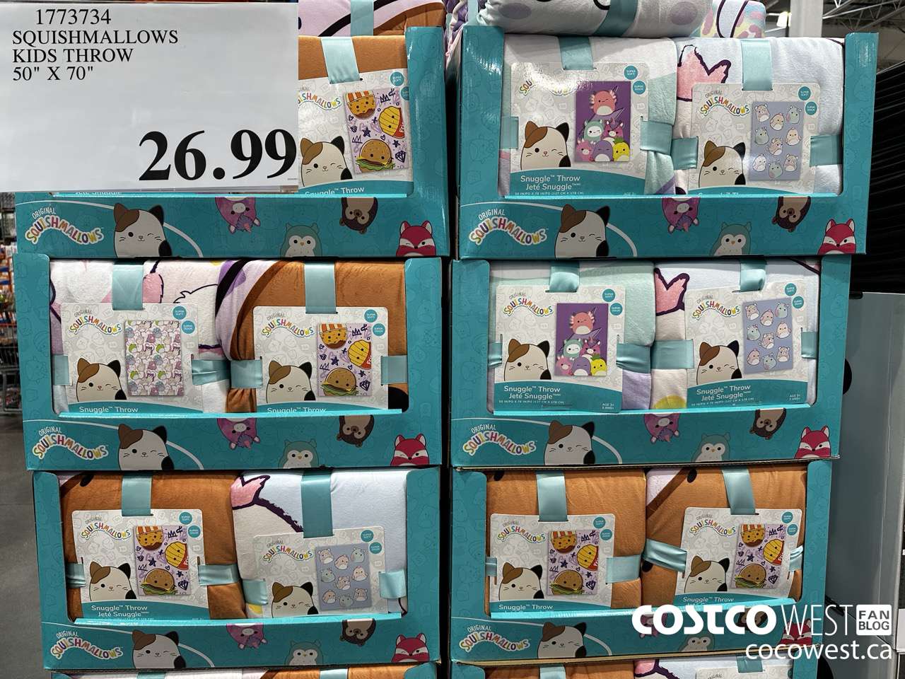 1773734 SQUISHMALLOWS KIDS THROW 50