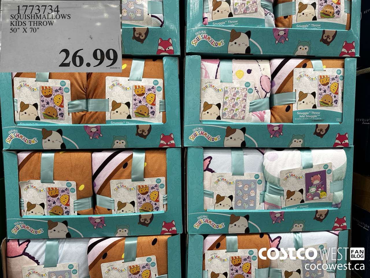 1773734 SQUISHMALLOWS KIDS THROW 50