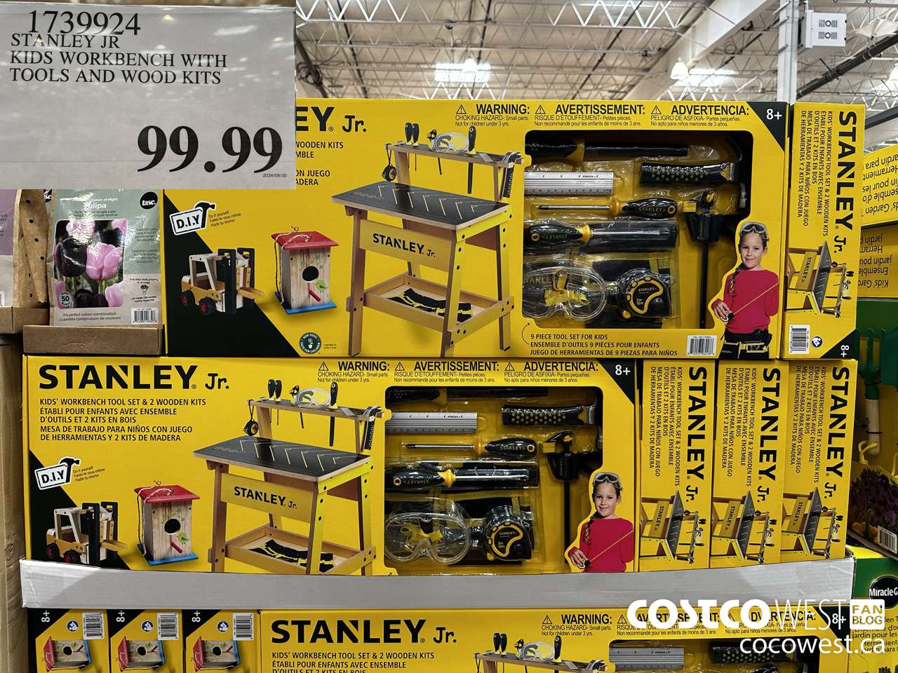 1739924 STANLEY JR KIDS WORKBENCH WITH TOOLS AND WOOD KITS $99.99
