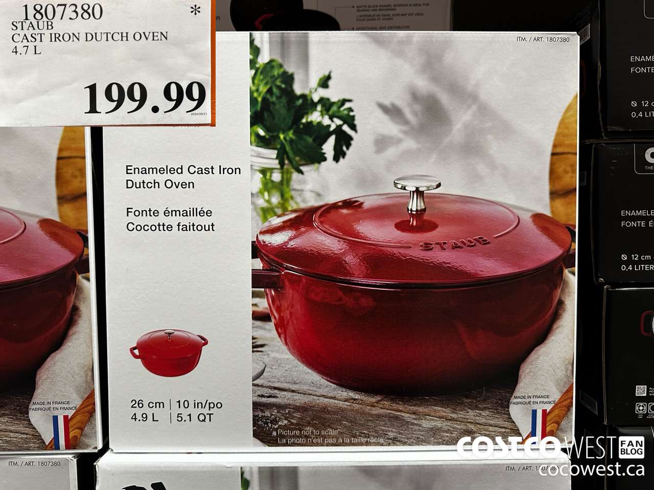 1807380 STAUB CAST IRON DUTCH OVEN 4.7L $199.99