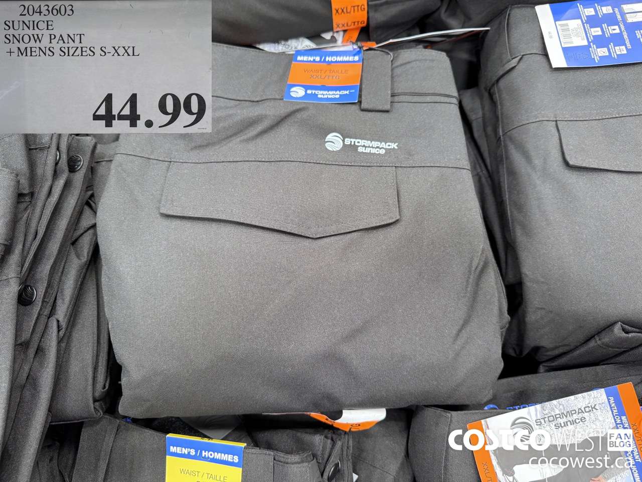 2043603 SUNICE SNOW PANT MENS SIZES S-XXL $44.99