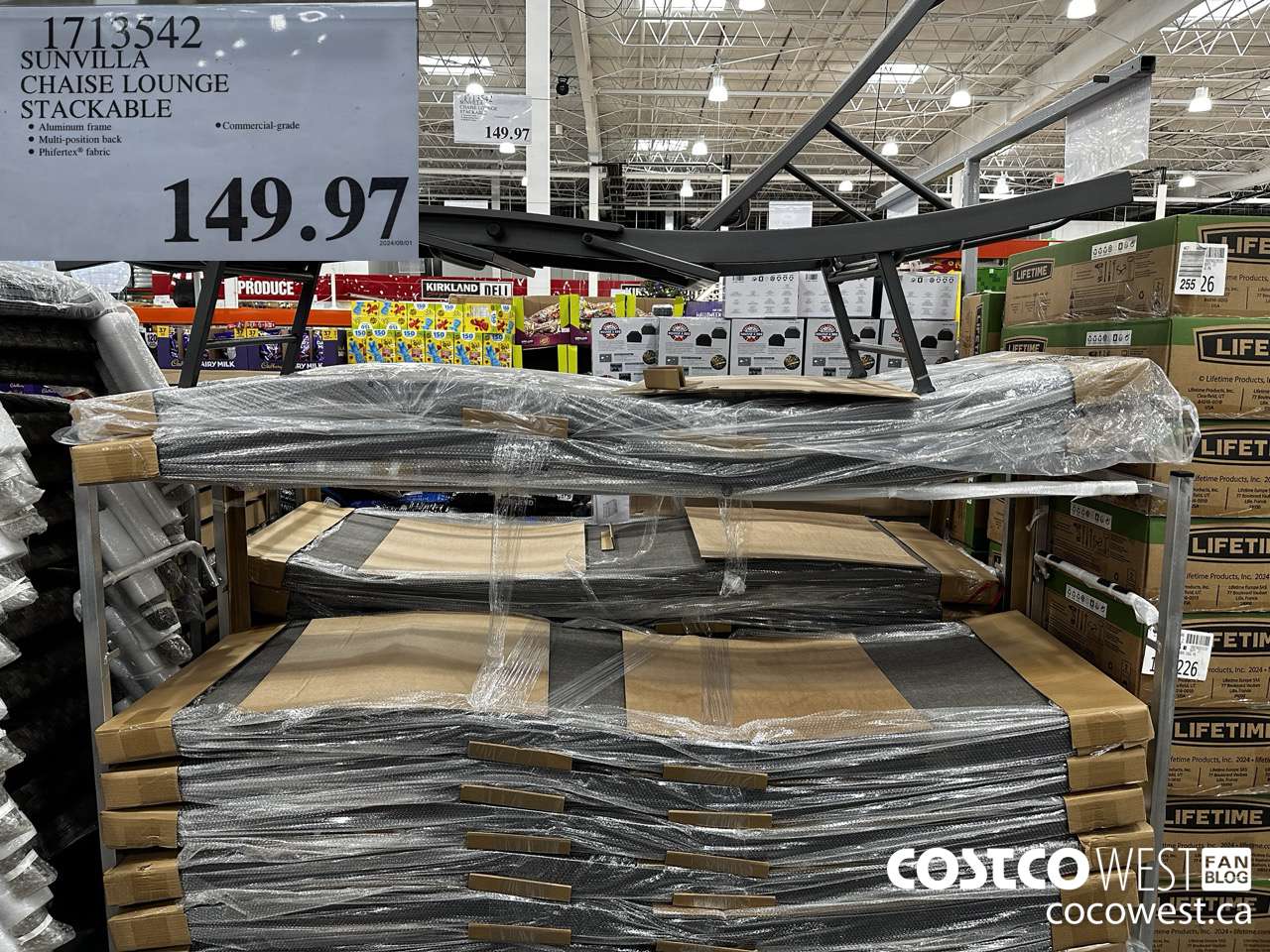 1713542 SUNVILLA CHAISE LOUNGE STACKABLE $149.97