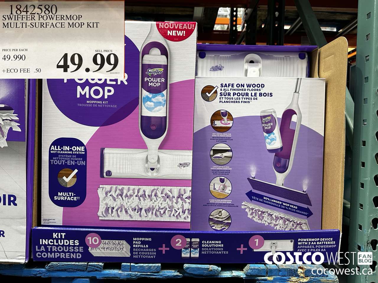 1842580 SWIFFER POWERMOP MULTI-SURFACE MOP KIT $49.99