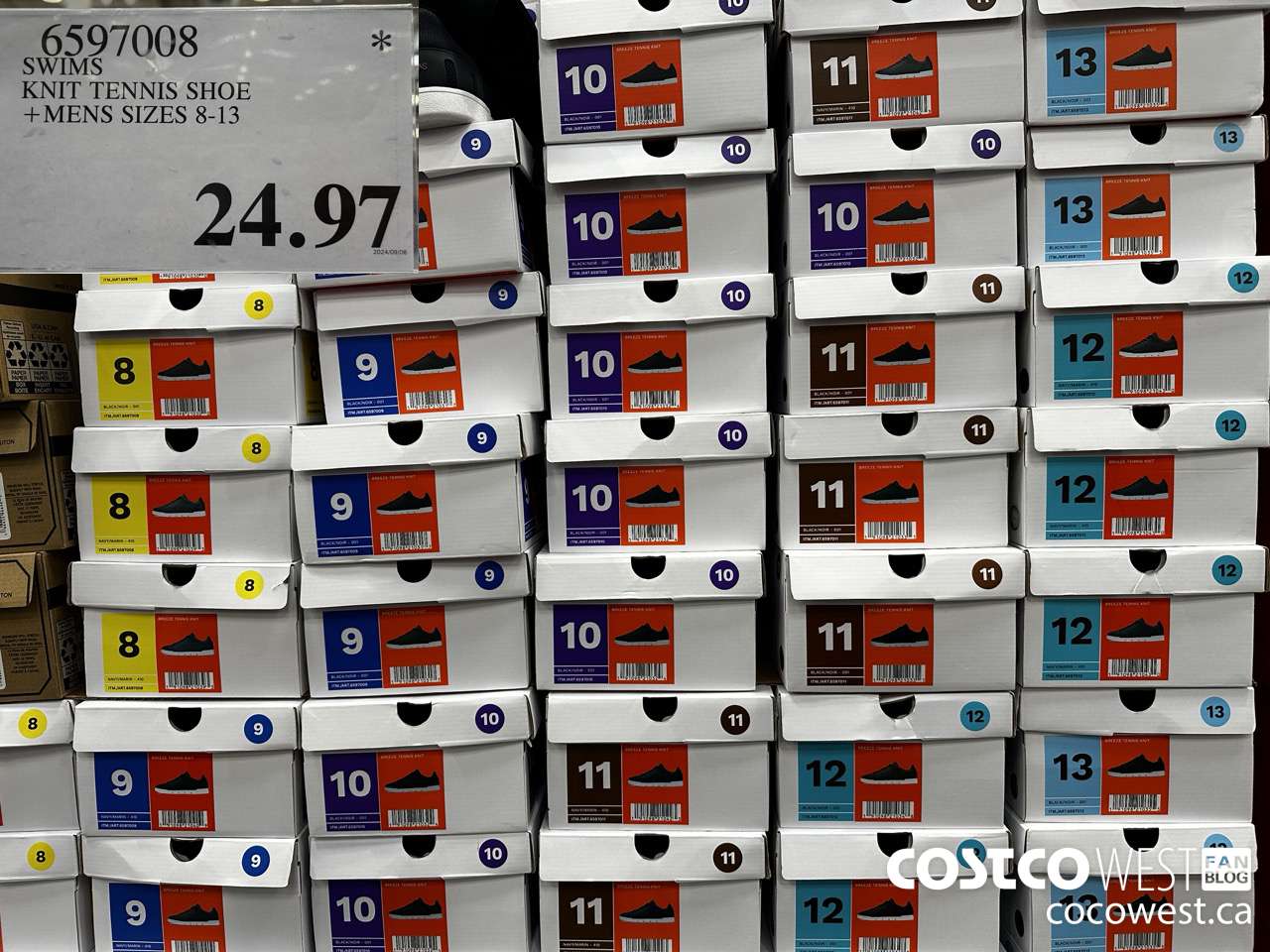 6597008 SWIMS KNIT TENNIS SHOE MENS SIZES 8-13 $24.97