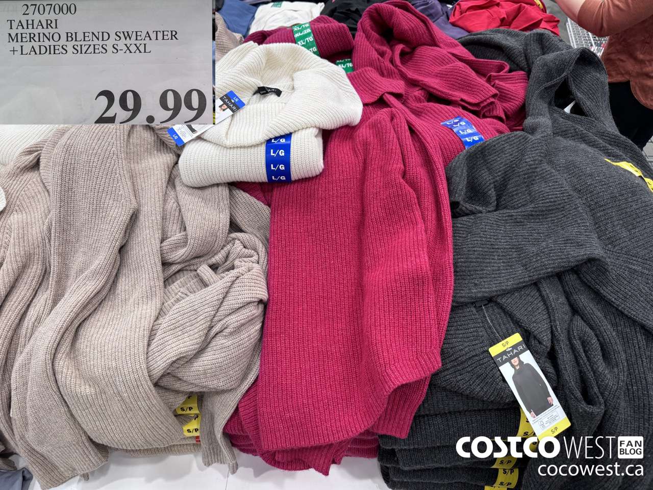 Costco shops merino wool sweater