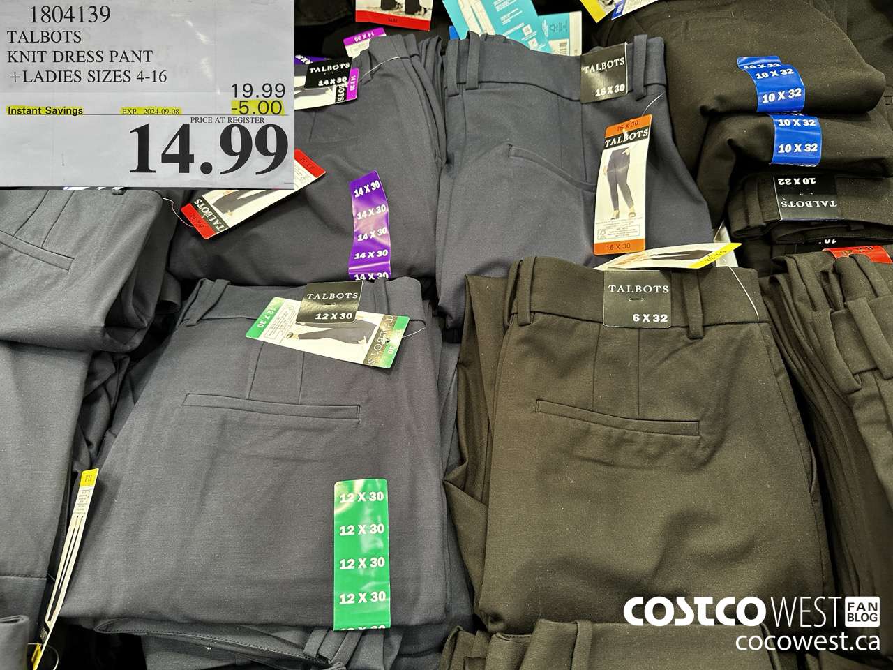 1804139 TALBOTS KNIT DRESS PANT LADIES SIZES 4-16 ($5.00 INSTANT SAVINGS EXPIRES ON 2024-09-08) $14.99